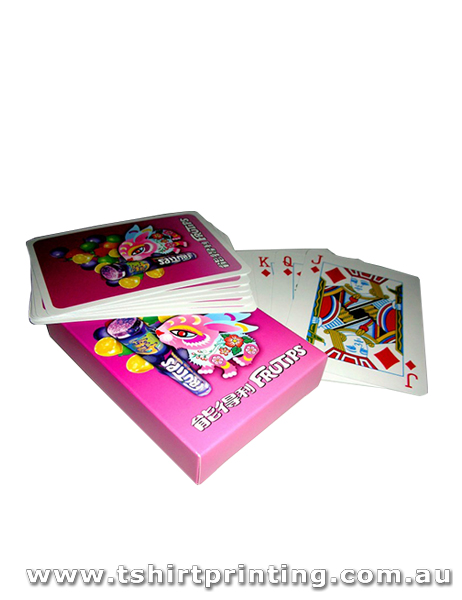 Fruitips Pink Rabbit Playing Cards